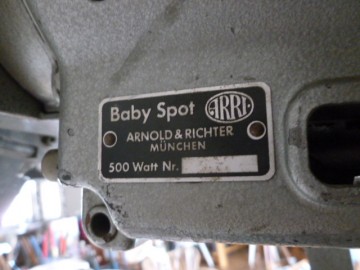 Baby Spot van Arnold&Richter, 1950