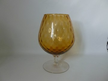 Leuk vintage glasvaas, jaren 50