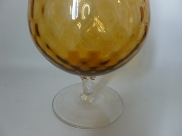 Leuk vintage glasvaas, jaren 50