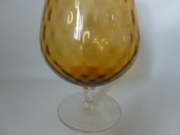 Leuk vintage glasvaas, jaren 50