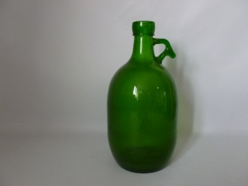 Mooie groene vintage bol fles