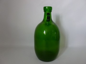 Mooie groene vintage bol fles