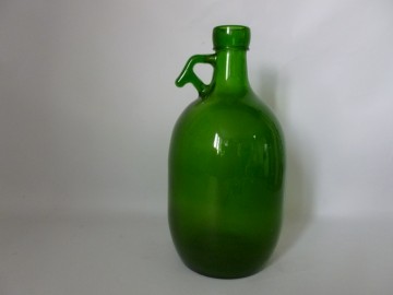 Mooie groene vintage bol fles