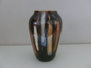 Vintage W-Germany vaas met gouden randjes, 611/20cm