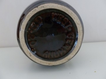 Vintage W-Germany vaas met gouden randjes, 611/20cm