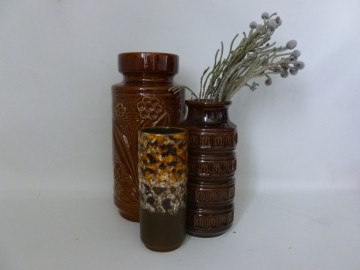 Mooie grote vintage W-Germany vaas, 70/30