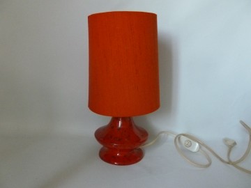 Oranje vaas tafellamp, H30 cm