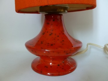 Oranje vaas tafellamp, H30 cm