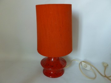 Oranje vaas tafellamp, H30 cm