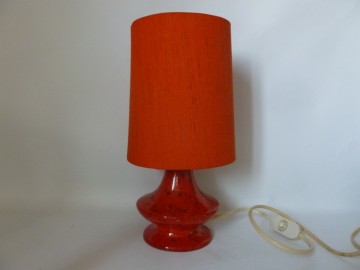 Oranje vaas tafellamp, H30 cm