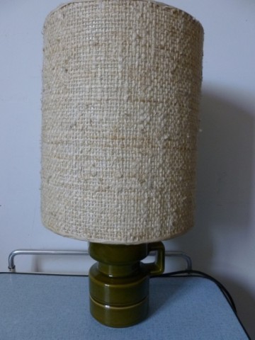 Vintage Dijkstra tafel vaaslamp, 48 cm hoog