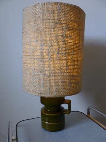 Vintage Dijkstra tafel vaaslamp, 48 cm hoog
