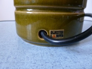 Vintage Dijkstra tafel vaaslamp, 48 cm hoog